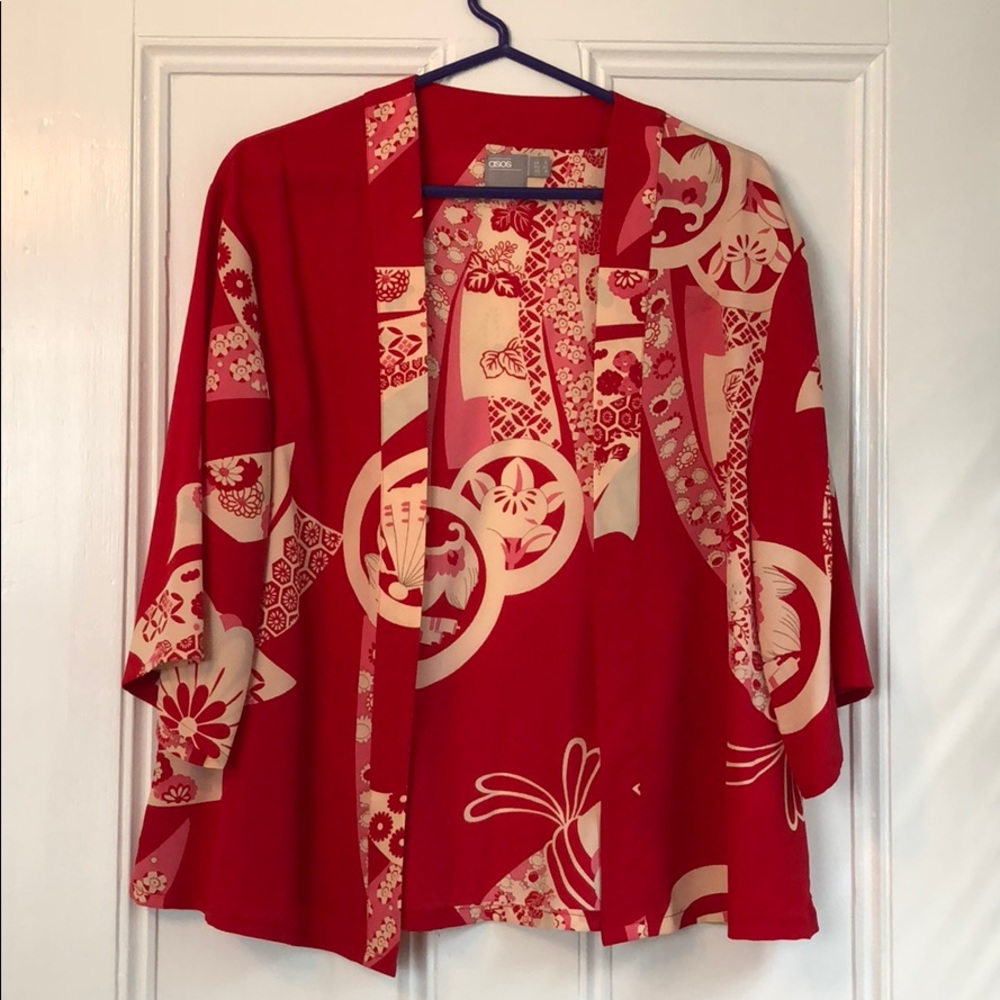 ASOS red kimono